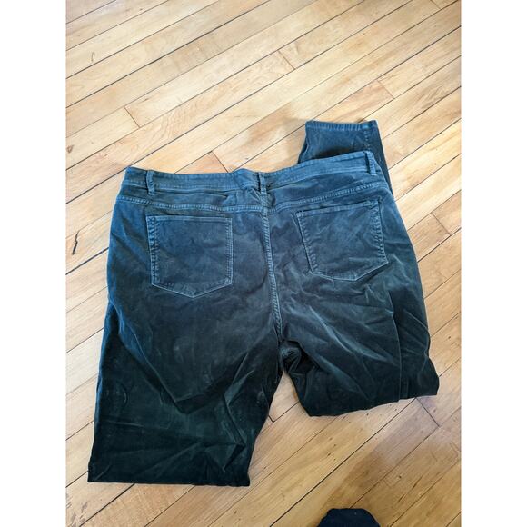 J.jill forest green velour pants - Picture 6 of 7